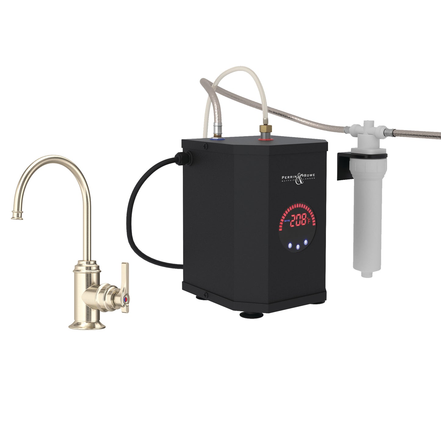 Perrin & Rowe U.KITSB72D1 Southbank Hot Water and Kitchen Filter Faucet Kit