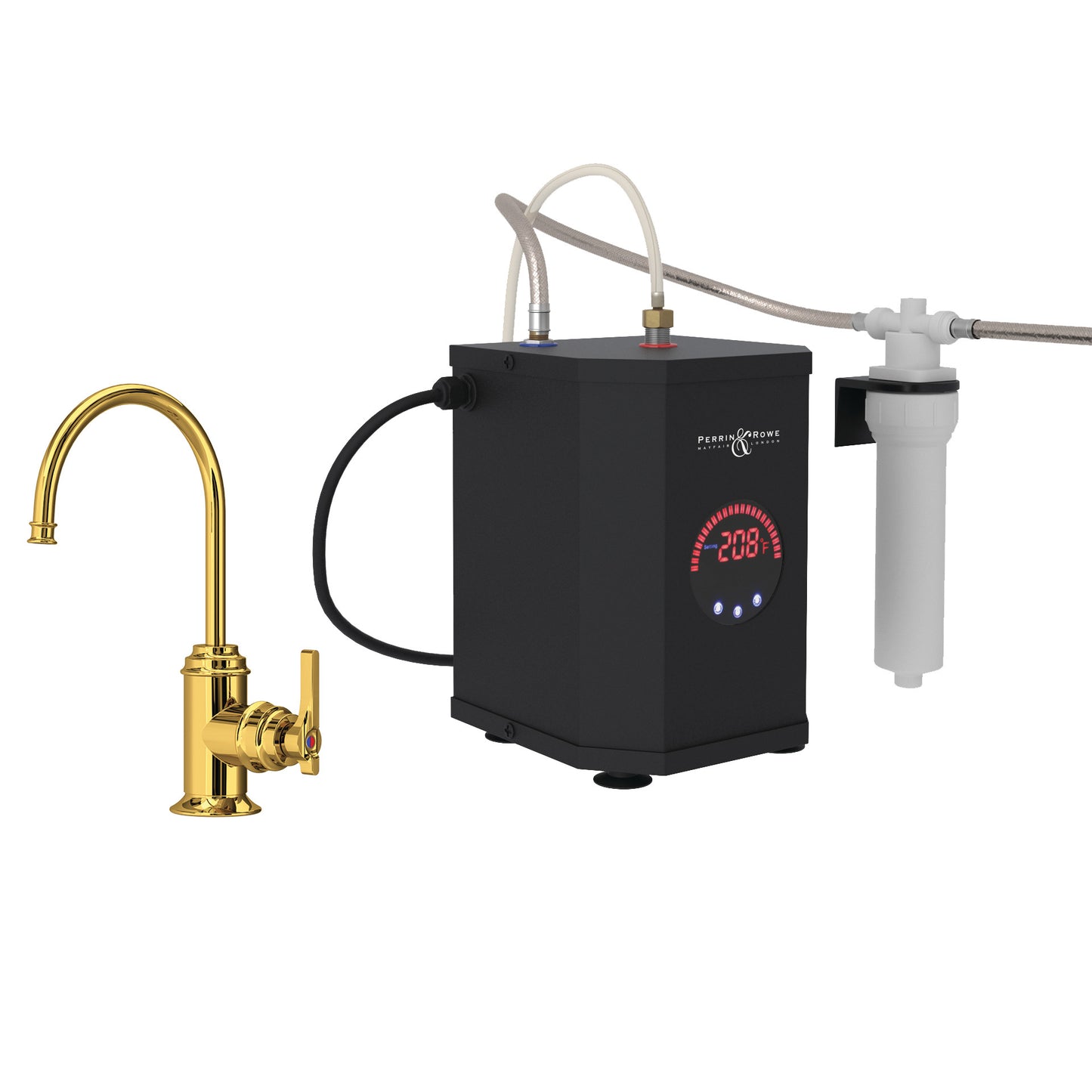 Perrin & Rowe U.KITSB72D1 Southbank Hot Water and Kitchen Filter Faucet Kit