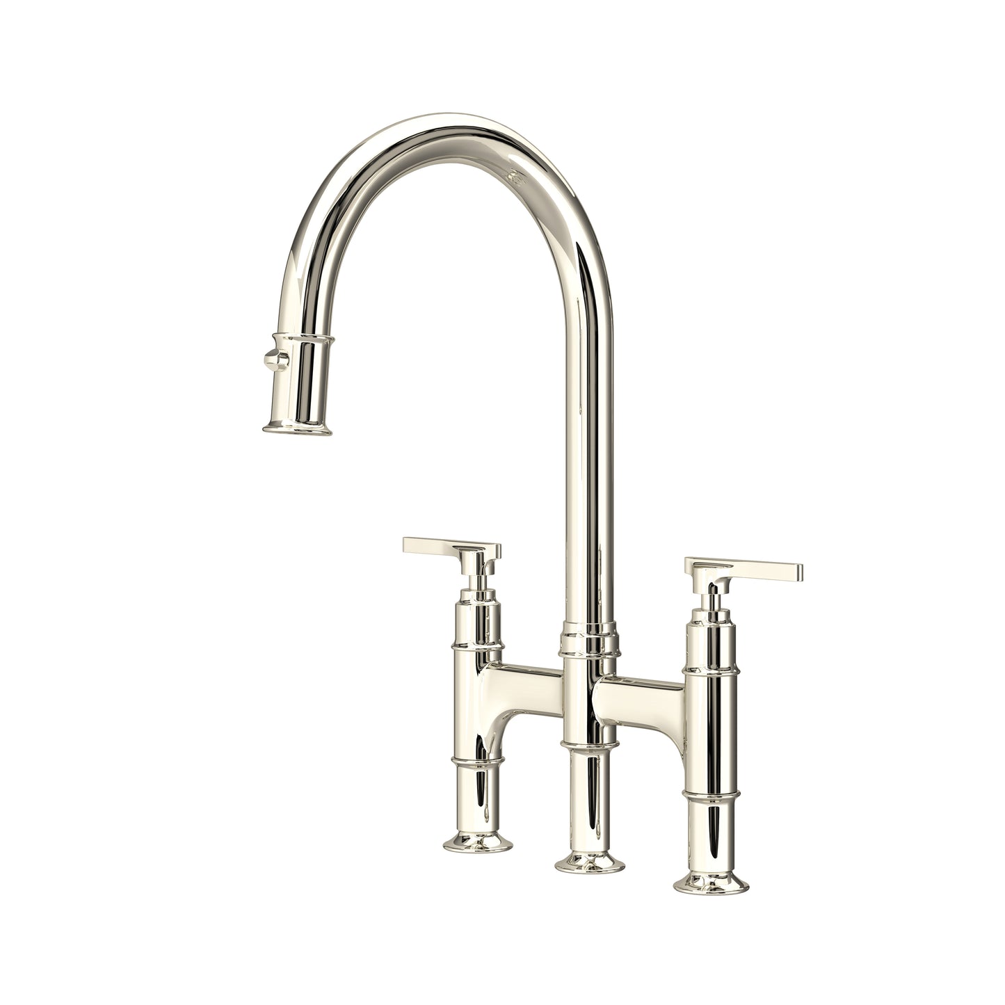 Perrin & Rowe U.SB58D3 Southbank Pull-Down Bridge Kitchen Faucet