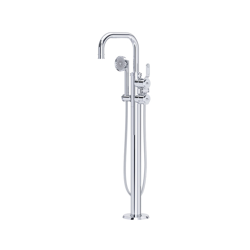 Perrin & Rowe U.TAR05F1 Armstrong Single Hole Floor Mount Tub Filler Trim With U-Spout - Parent