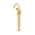 Perrin & Rowe U.TAR06F1 Armstrong Single Hole Floor Mount Tub Filler Trim With C-Spout
