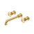 Perrin & Rowe U.TAR08W3 Armstrong Wall Mount Lavatory Faucet Trim