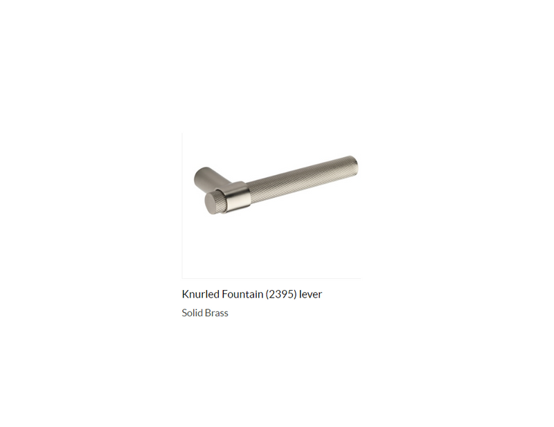 Ashley Norton UB.2395.30.L.4/9-234 Knurled Fountain Passage - Satin Nickel/Polished Chrome