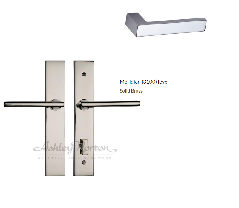 Ashley Norton UBLP4.3100.55.L.BK Meridian US Lever High Entry - Flat Black