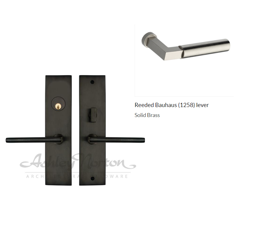 Ashley Norton UBMOR.1258.22.L.8 Reeded Bauhaus LxL Dummy - Dark Oil Rubbed