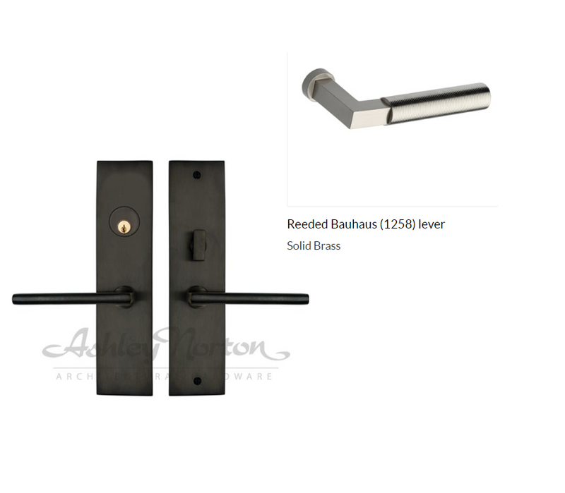 Ashley Norton UBMOR.1258.22.R.8 Reeded Bauhaus LxL Dummy - Dark Oil Rubbed