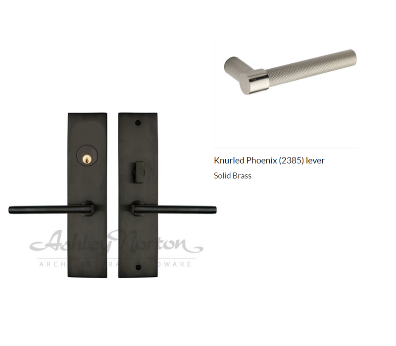 Ashley Norton UBMOR.2385.12.L.8 Knurled Phoenix LxL Entry - Dark Oil Rubbed