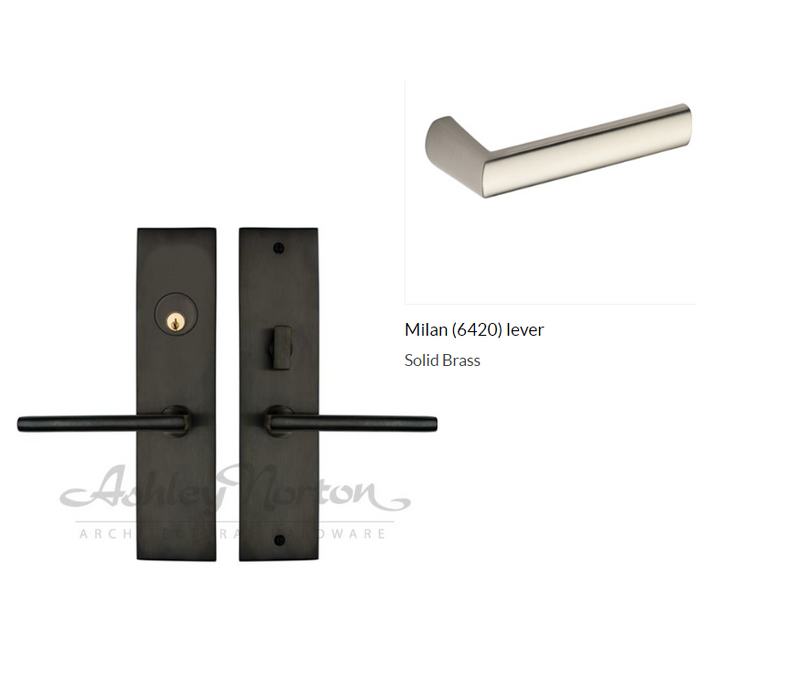 Ashley Norton UBMOR.6420.12.R.8 Milan LxL Entry - Dark Oil Rubbed