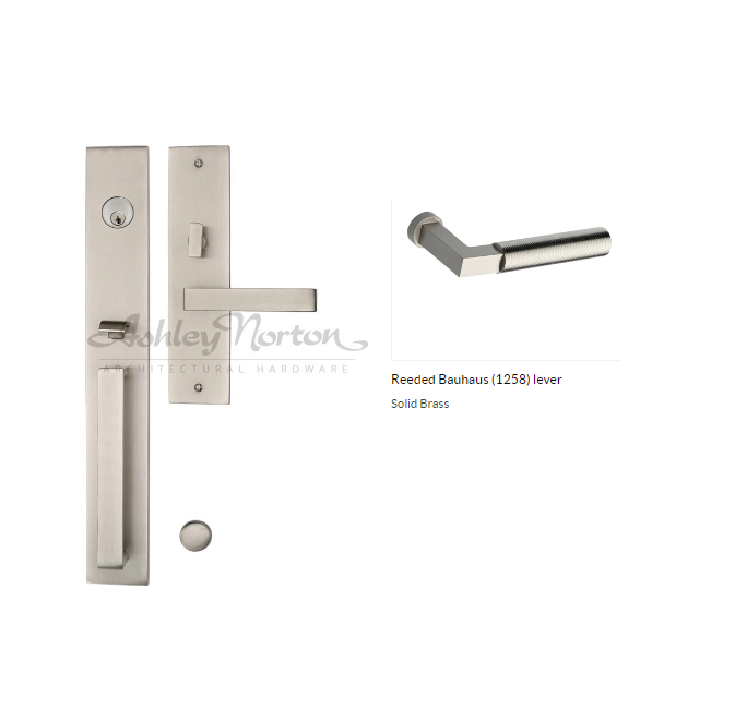 Ashley Norton UBSGL.1258.10.L.BK Reeded Bauhaus GxL Entry - Flat Black