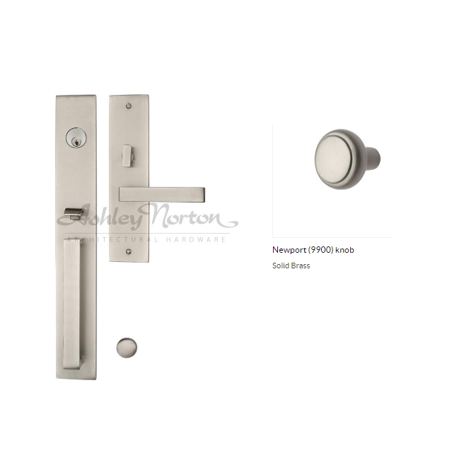 Ashley Norton UBSGL.9900.10.4 Newport GxL Entry - Satin Nickel