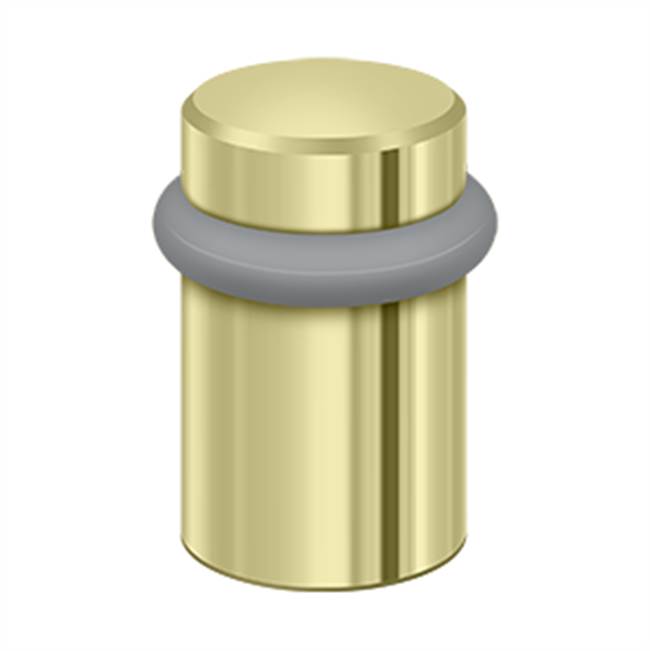 Deltana UFB5000 Round Universal Floor Bumper 2, Solid Brass