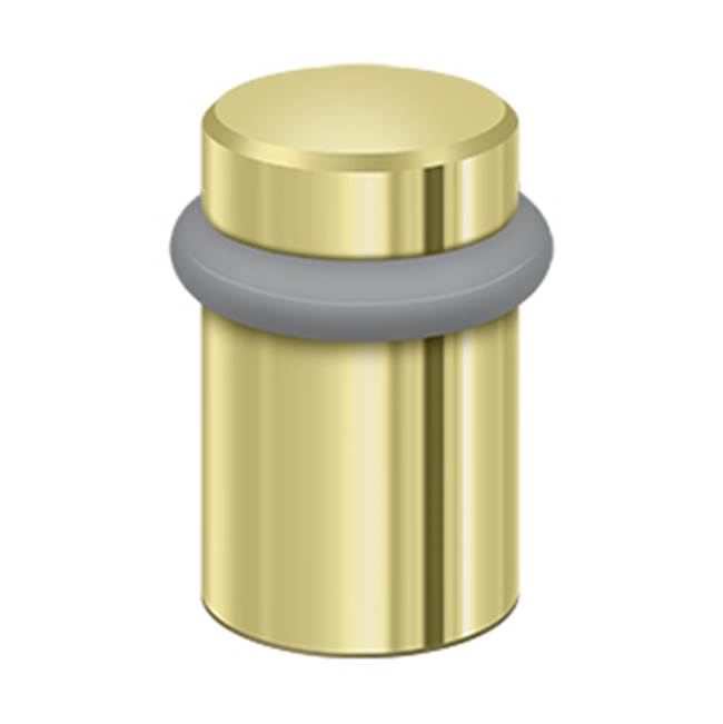 Deltana UFB5000 Round Universal Floor Bumper 2, Solid Brass