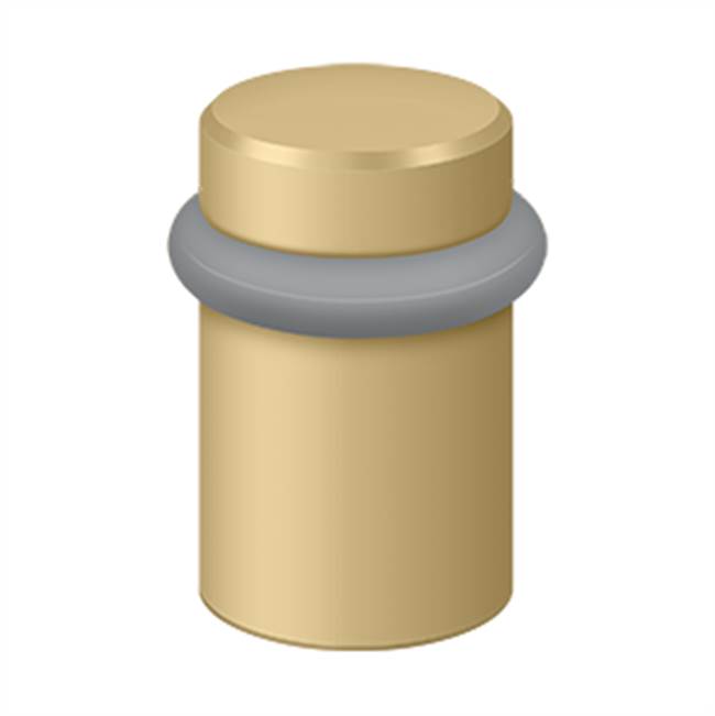 Deltana UFB5000 Round Universal Floor Bumper 2, Solid Brass