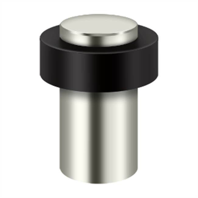 Deltana UFB7500U Round Universal Floor Bumper 3, Heavy Duty, Solid Brass