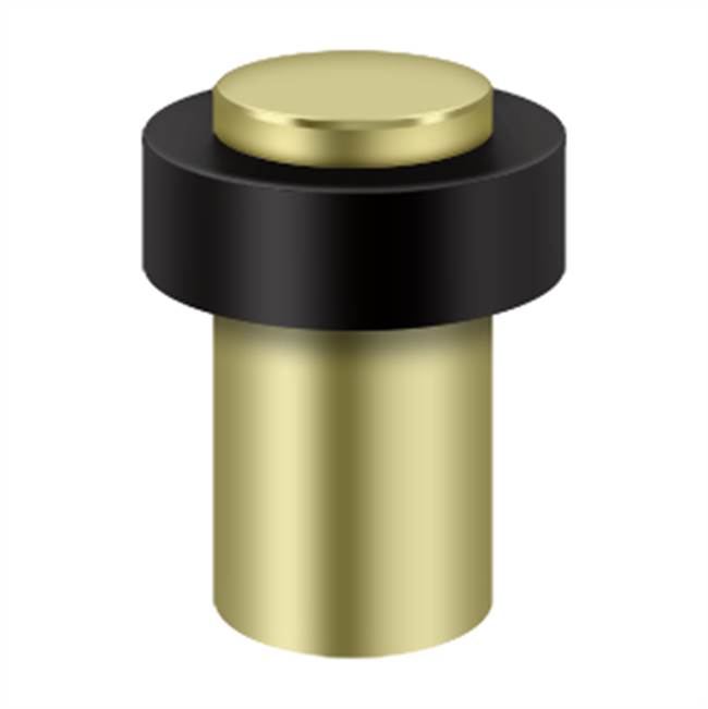 Deltana UFB7500U Round Universal Floor Bumper 3, Heavy Duty, Solid Brass