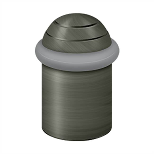 Deltana UFBD5000 Round Universal Floor Bumper Dome Cap 2-1/8, Solid Brass