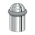 Deltana UFBD5000 Round Universal Floor Bumper Dome Cap 2-1/8, Solid Brass