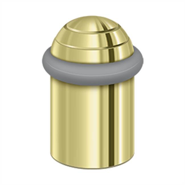 Deltana UFBD5000 Round Universal Floor Bumper Dome Cap 2-1/8, Solid Brass