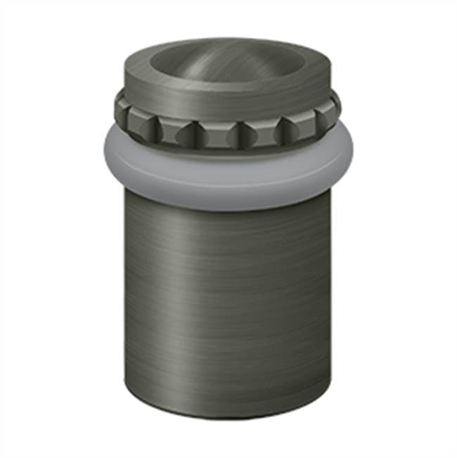 Deltana UFBP5000 Round Universal Floor Bumper Pattern Cap 2-1/8, Solid Brass