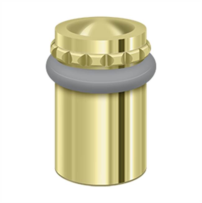 Deltana UFBP5000 Round Universal Floor Bumper Pattern Cap 2-1/8, Solid Brass