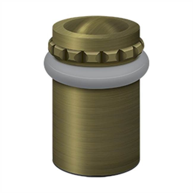 Deltana UFBP5000 Round Universal Floor Bumper Pattern Cap 2-1/8, Solid Brass