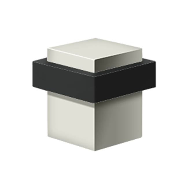 Deltana UFBS138 Square Universal Floor Bumper 1-3/8, Solid Brass