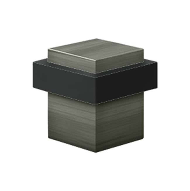 Deltana UFBS138 Square Universal Floor Bumper 1-3/8, Solid Brass