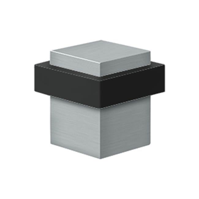 Deltana UFBS138 Square Universal Floor Bumper 1-3/8, Solid Brass