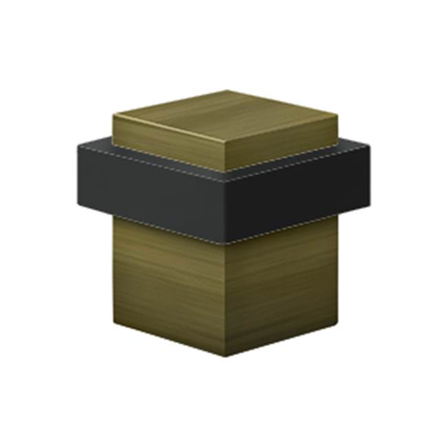 Deltana UFBS138 Square Universal Floor Bumper 1-3/8, Solid Brass