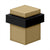 Deltana UFBS25U Square Universal Floor Bumper 2-1/2, Solid Brass