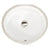 Nantucket Sinks UM-16CW Oval Undermount Ceramic Sink