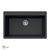 Houzer V-100 Cassiano Italian 33 inch Cloud Granite Composite Topmount Single Bowl Kitchen Sink