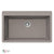 Houzer V-100 Cassiano Italian 33 inch Cloud Granite Composite Topmount Single Bowl Kitchen Sink