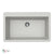 Houzer V-100 Cassiano Italian 33 inch Cloud Granite Composite Topmount Single Bowl Kitchen Sink