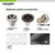 Houzer V-300U Quartztone 33 inch Cloud Granite Composite Undermount Single Bowl Kitchen Sink - Parent