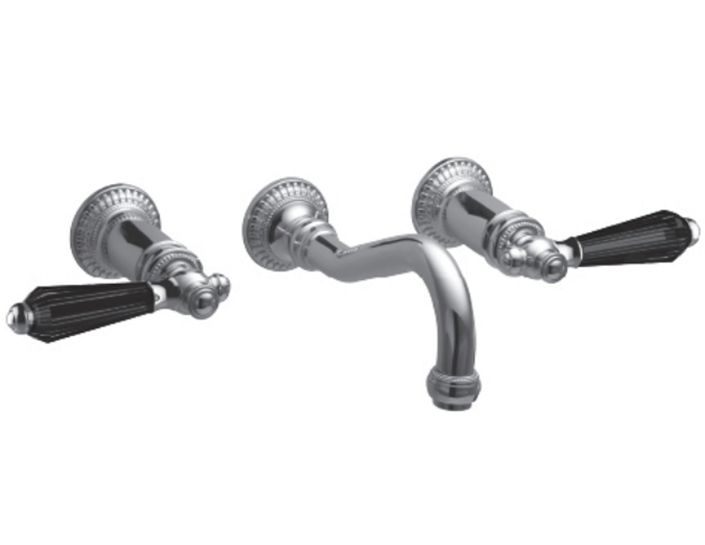 Vissoni V1329BC-TM 7-1/2 Wall Mount Widespread Lavatory - Uses WM-0020 valve - Parent