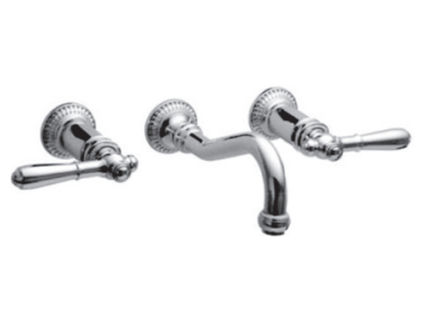 Vissoni V1329PE-TM 7-1/2 Wall Mount Widespread Lavatory - Uses WM-0020 valve - Parent