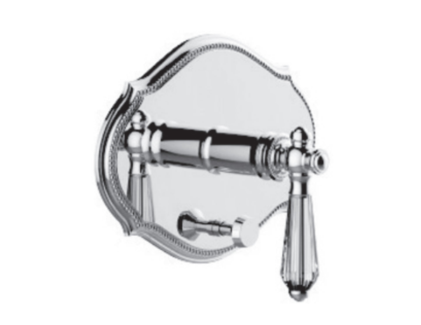 Vissoni V1335PC-TM Pressure Balance Trim w/Diverter - Uses PB-3950 valve - Parent