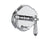 Vissoni V1335PC-TM Pressure Balance Trim w/Diverter - Uses PB-3950 valve - Parent