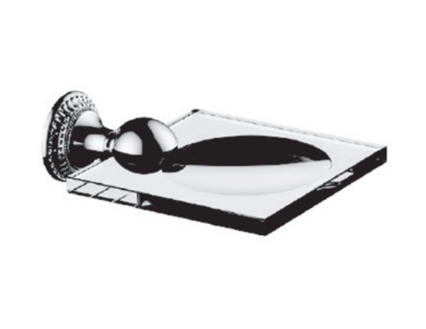 Vissoni V1368PE Glass Soap Dish - Parent