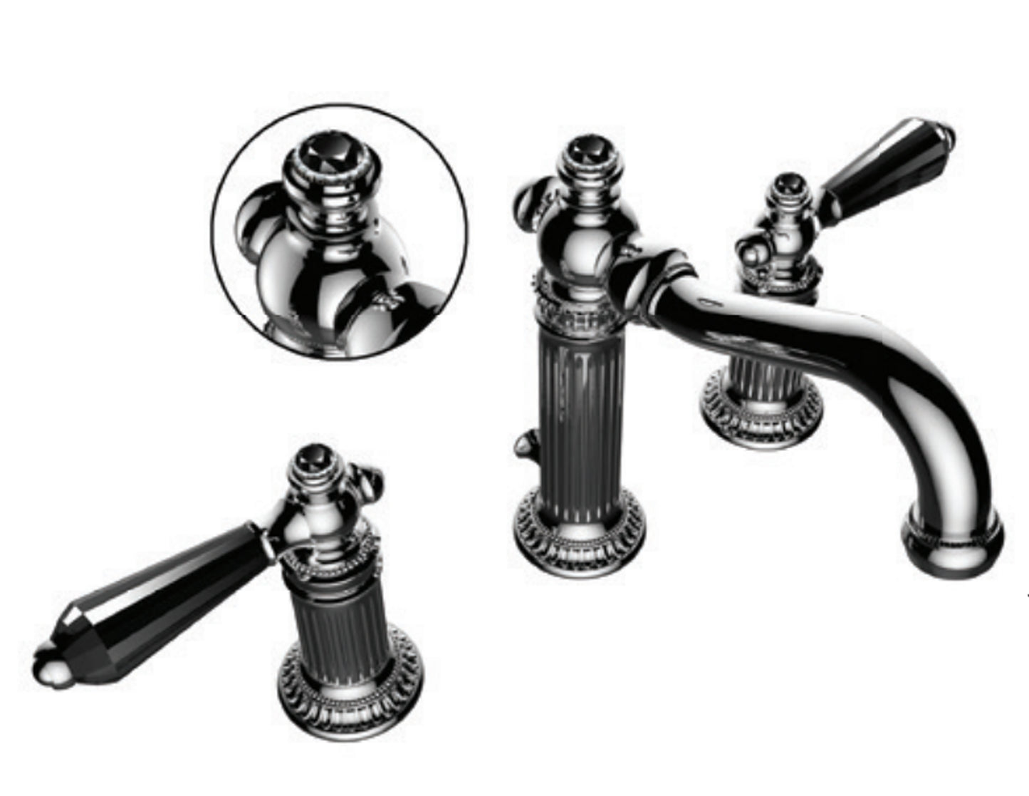 Vissoni V1620BCJ-TM Widespread Lavatory Set - Parent