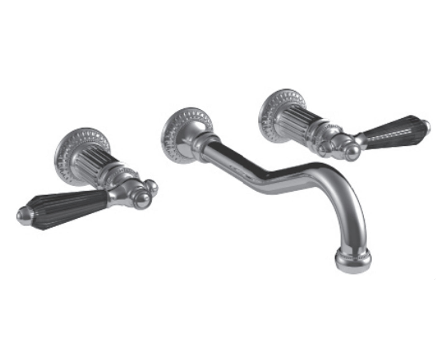 Vissoni V1627BC-TM 10 Wall Mount Widespread Lavatory - Uses WM-0020 valve - Parent