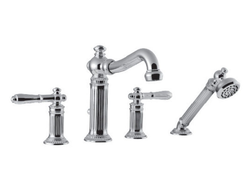 Vissoni V1655GA-TM Roman Tub Filler w/Single Function Hand Shower - Uses P0360 valve - Parent