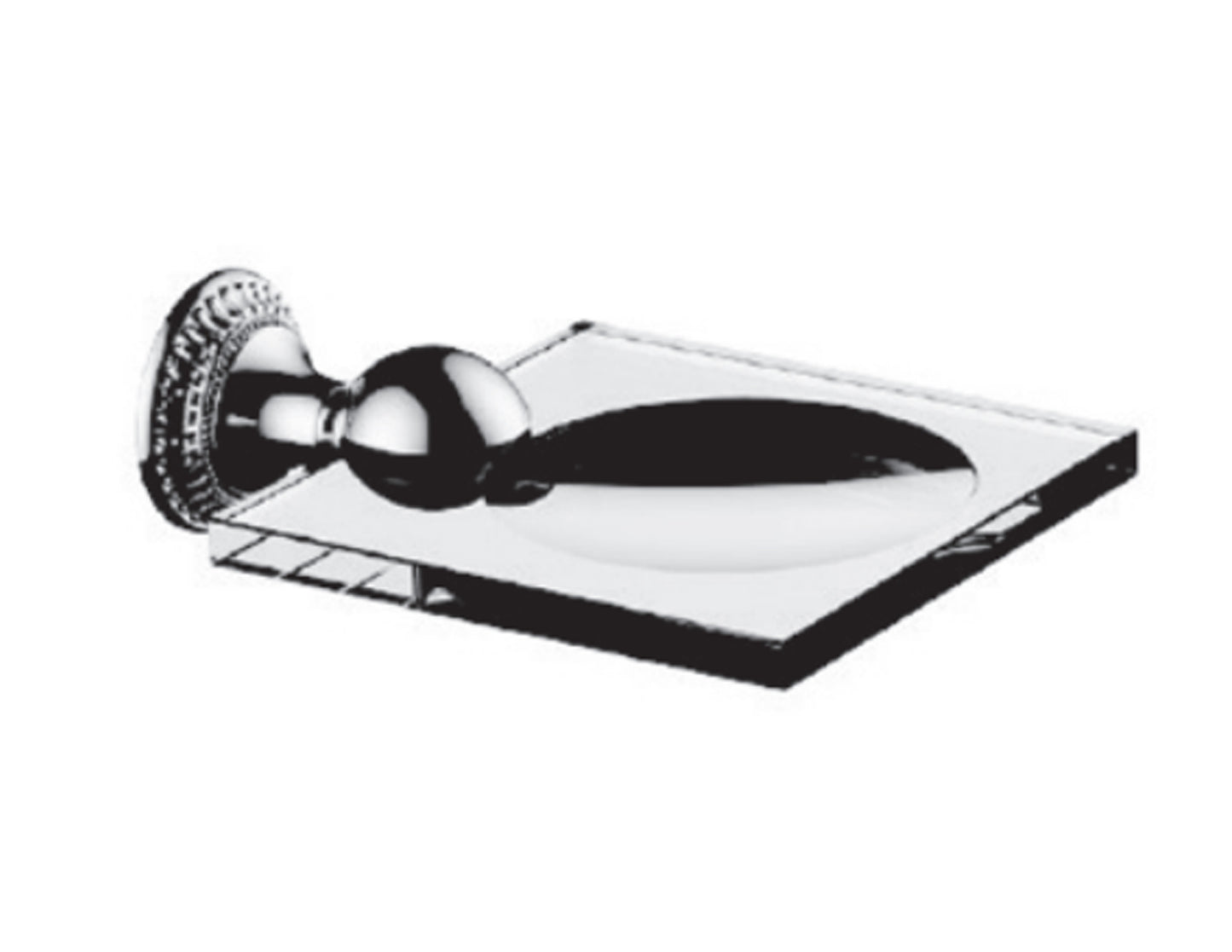 Vissoni V1668PE Glass Soap Dish - Parent