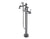 Vissoni V7054PC-TM Floor Mount Tub Filler w/Single Function Hand Shower and Hose - Uses P0800 valve - Parent