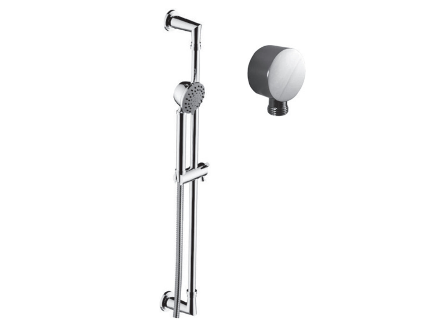 Vissoni V708488 Multifunction Hand Shower Set w/Slide Bar, Supply Elbow, and Hose - Parent