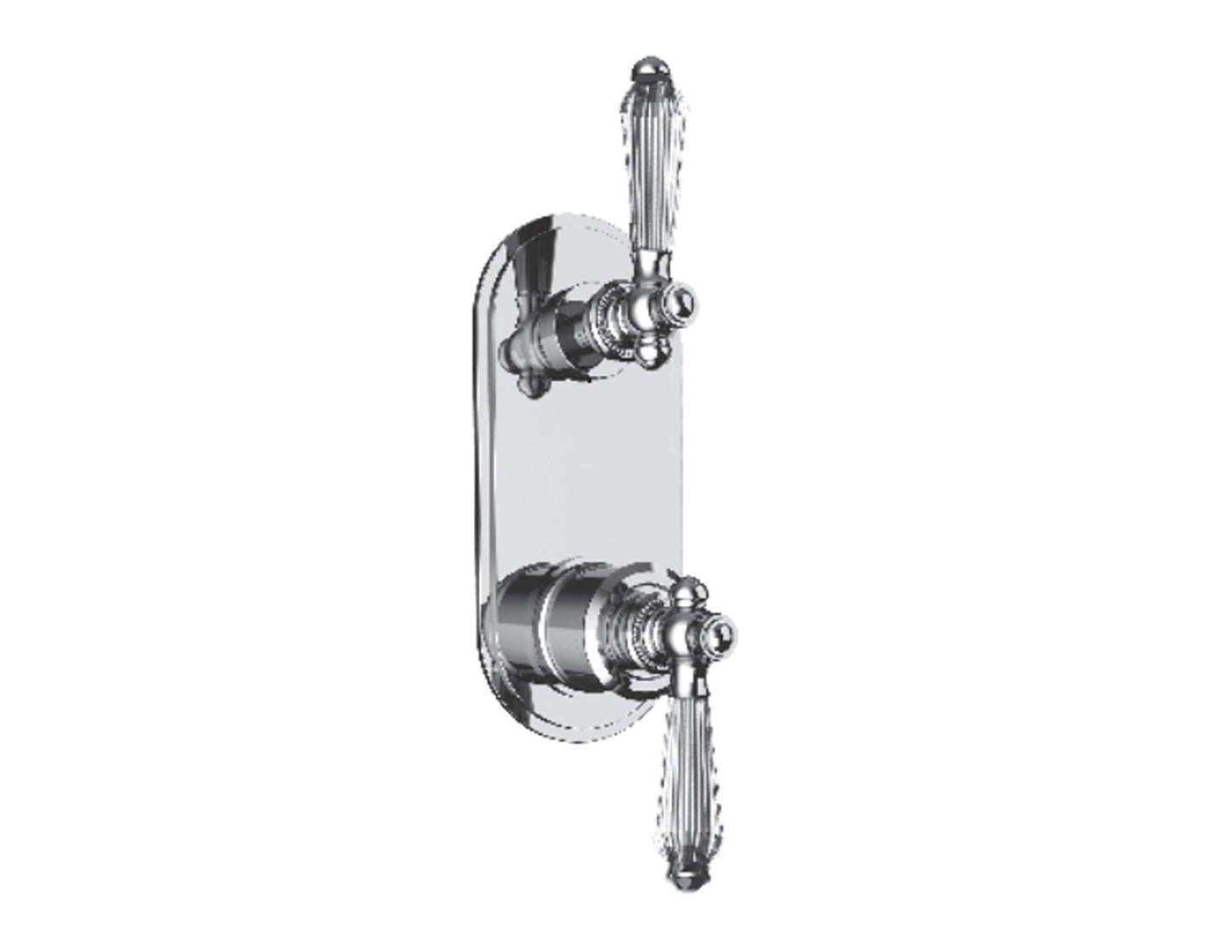 Vissoni V7095GC-TM 1/2 Thermostatic Trim w/1-Way Volume Control - Uses TH-9010 valve - Parent