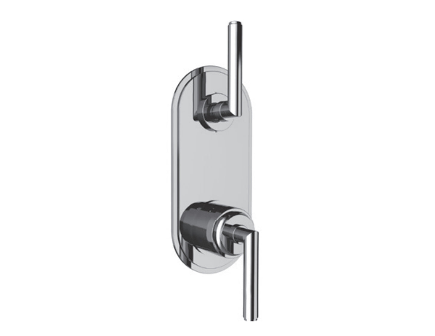 Vissoni V7096GU-TM 1/2 Thermostatic Trim w/2-Way Diverter (shared) - Uses TH-9212 valve - Parent