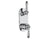 Vissoni V7096PC-TM 1/2 Thermostatic Trim w/2-Way Diverter (shared) - Uses TH-9212 valve - Parent