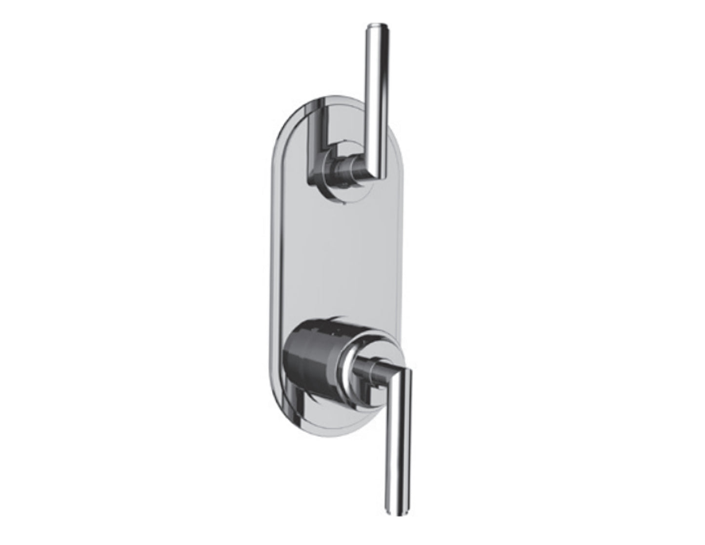 Vissoni V7097GU-TM 1/2 Thermostatic Trim w/2-Way Diverter (non-shared) - Uses TH-9210 valve - Parent